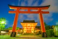 Fushimiinari Taisha ShrineTemple in Kyoto, Japan. Royalty Free Stock Photo