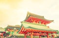 Fushimiinari Taisha ShrineTemple in Kyoto, Japan ( Filtered ima Royalty Free Stock Photo