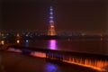 Fushun City China at night Royalty Free Stock Photo