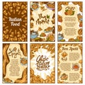 Fusilli banner set, hand drawn style