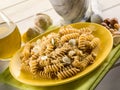 Fusilli with hazelnut pesto