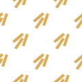Fusilli icon pasta in cartoon style isolated on white background. Types of pasta pattern stock vector illustration.