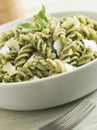 Fusilli Pasta dressed in Pesto