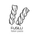 Fusilli pasta outline icon