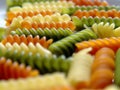 Fusilli pasta three colours 4