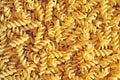 Fusilli raw pasta