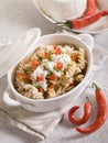 Fusilli with ricotta