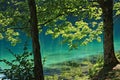 Fusine lakes, a mountain lake in northern Italy Royalty Free Stock Photo