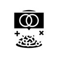 fusion cuisine restaurant chef glyph icon illustration