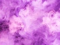 Fusion of purple smoke in motion