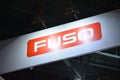 Fuso booth display signage at Manila commercial vehicle show in Pasay, Philippines