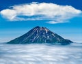 Fuss Peak Volcano, Paramushir Island, Russia Royalty Free Stock Photo
