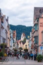 Fussen Bavarian city famous for its castle on the romantic road