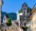 FUSSEN, Germany- June 11, 2017: The Wonderful Historical Town Fuessen in Bavaria with Blue Sky