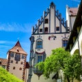 FUSSEN, Germany- June 11, 2017: The Wonderful Historical Town Fuessen in Bavaria with Old Castle View