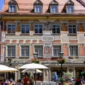 FUSSEN, Germany- June 11, 2017: The Wonderful Historical Town Fuessen in Bavaria with Painted Facade