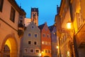 Fussen, Germany. Views of the streets of the old city center