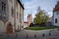 Fussen High Castle Hohes Schloss Courtyard and Gate Tower Torturm - Fussen, Bavaria, Germany