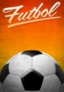 Futbol - Soccer - Football spanish text Royalty Free Stock Photo