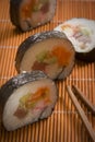 Futomaki or thick roll sushi