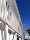 Futristic white building in Phoenix, Arizona.