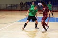 Futsal action Royalty Free Stock Photo