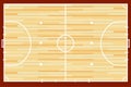 Futsal court vector