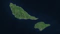 Futuna Island - Wallis and Futuna highlighted. Low-res satellite