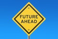 Future Ahead road sign Royalty Free Stock Photo