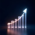 The Future of Analytics Visualizing Data Growth Royalty Free Stock Photo
