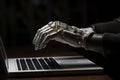 Future arm cyborg artificial cyber science machine futuristic hand technology prosthetic robotic