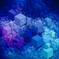 Future Blue Glow Abstract Background Shapes Textured Blurred Shapes