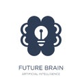 future Brain icon. Trendy flat vector future Brain icon on white