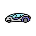 future car self vehicle color icon vector illustration