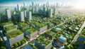 Future Cities Green Rooftops Solar Panels and Urban Gardens Define Sustainable Urban Planning