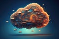 The Future is in the Clouds: Cloud Computing Technology. Generative Ai Royalty Free Stock Photo