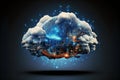 The Future is in the Clouds: Cloud Computing Technology. Generative Ai Royalty Free Stock Photo
