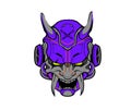 future cybernetic robot head design vector