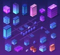 Future 3d futuristic isometric