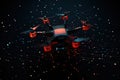 Future data by capturing drone images at night that collect information