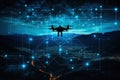 Future data by capturing drone images at night that collect information