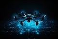 Future data by capturing drone images at night that collect information