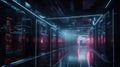 The Future of Data Processing: A ChatGPT-Powered AI Data Center with Futuristic HUID Interfaces