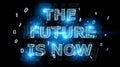 Future decision text interface 3D rendering