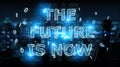 Future decision text interface 3D rendering