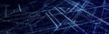 Future digital cyberspace. Sorting and analysis digital data. Technology matrix algorithm. Security storage data. 3d rendering Royalty Free Stock Photo