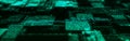 Future digital cyberspace. Sorting and analysis digital data. Technology matrix algorithm. Security storage data. 3d rendering Royalty Free Stock Photo