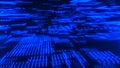 Future digital cyberspace. Sorting and analysis digital data. Technology matrix algorithm. Security storage data. 3d rendering Royalty Free Stock Photo