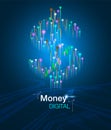 Future digital money concepts Royalty Free Stock Photo