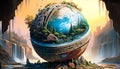 Future Earth: A Surreal and Vibrant Vision of Our Planet in 1000 Years, Made with Generative AI